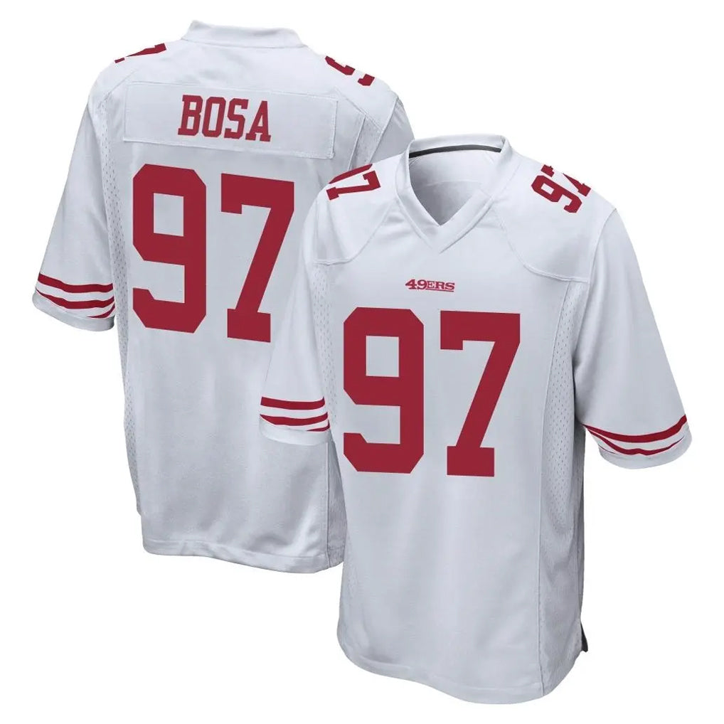 My Store SF.49ers #97 Nick Bosa Player White Home Game Stitched Jerseys