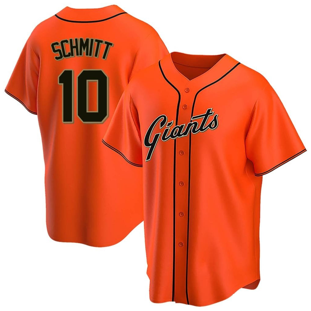 My Store SF.Giants #10 Casey Schmitt Player Orange Home Game Stitched Jerseys