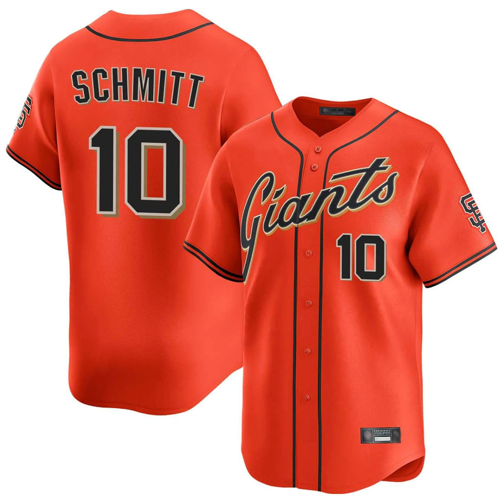 My Store SF.Giants #10 Casey Schmitt Player Orange Home Limited Stitched Jerseys