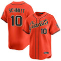 My Store SF.Giants #10 Casey Schmitt Player Orange Home Limited Stitched Jerseys