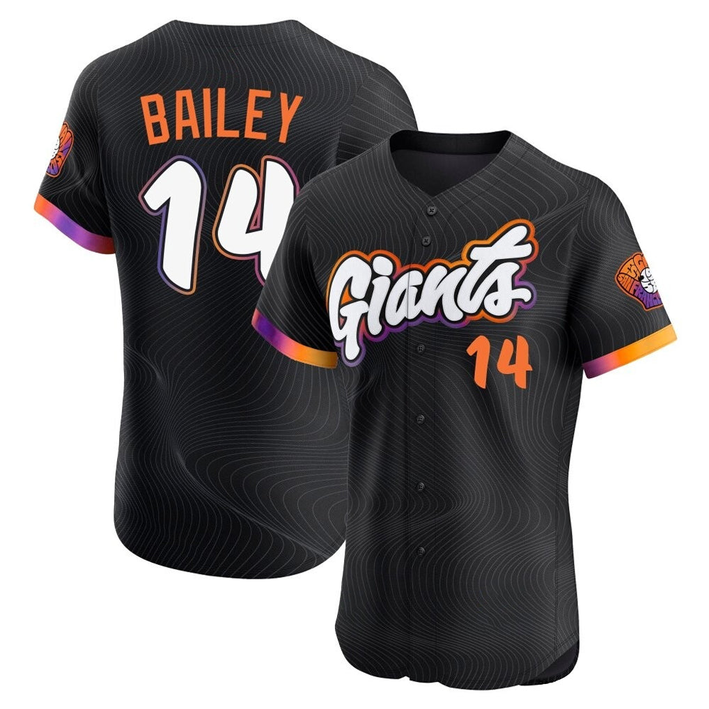 My Store SF.Giants #14 Patrick Bailey Player Black 2025 City Connect Home Limited Elite Stitched Jerseys