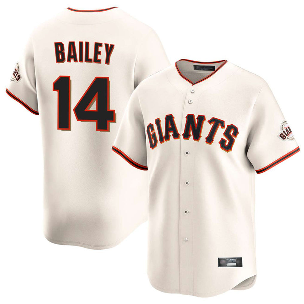 My Store SF.Giants #14 Patrick Bailey Player Cream Home Limited Stitched Jerseys