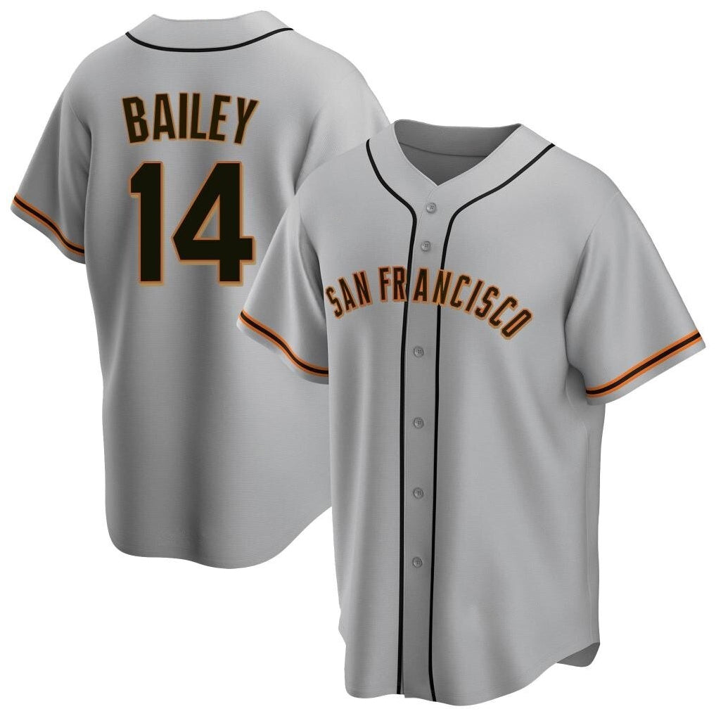 My Store SF.Giants #14 Patrick Bailey Player Gray Home Game Stitched Jerseys