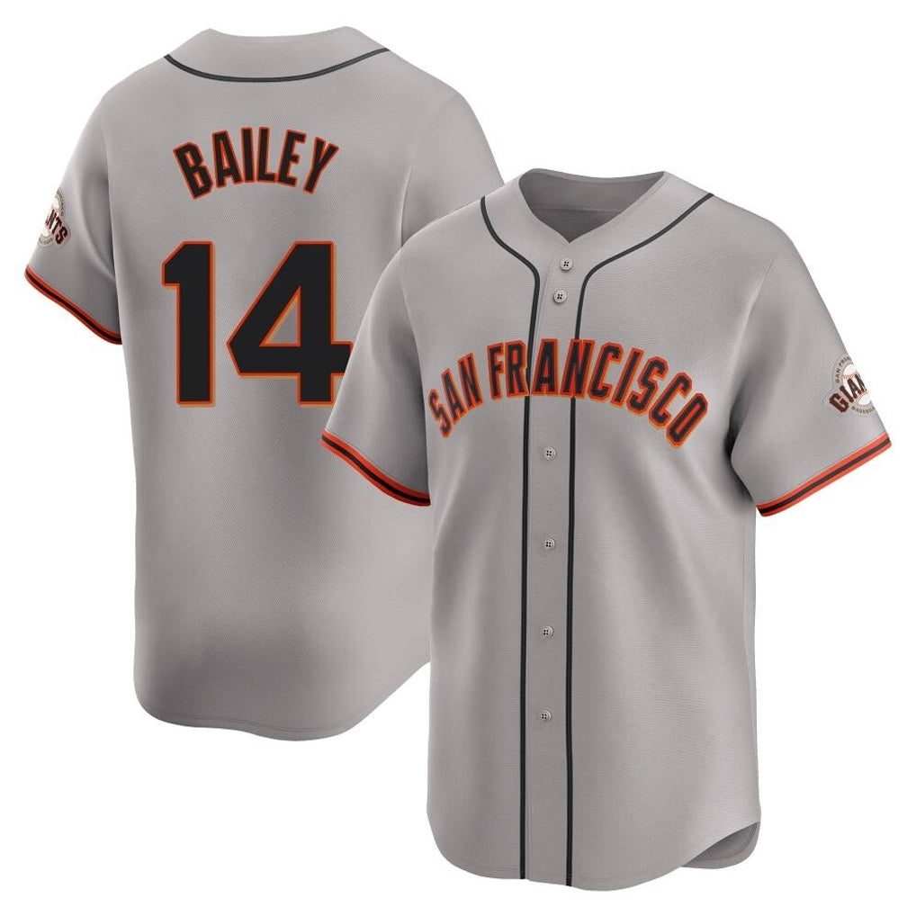 My Store SF.Giants #14 Patrick Bailey Player Gray Home Limited Stitched Jerseys