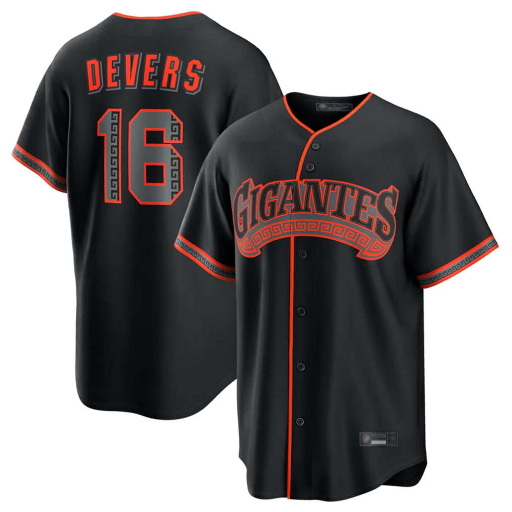 My Store SF.Giants #16 Rafael Devers Player Black Alternate Limited Stitched Jerseys