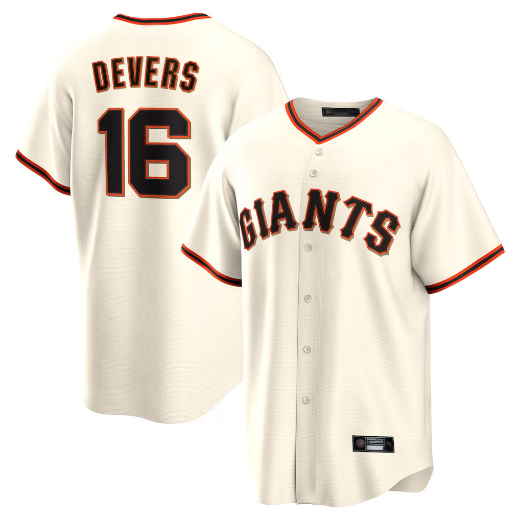 My Store SF.Giants #16 Rafael Devers Player Cream Home Game Stitched Jerseys