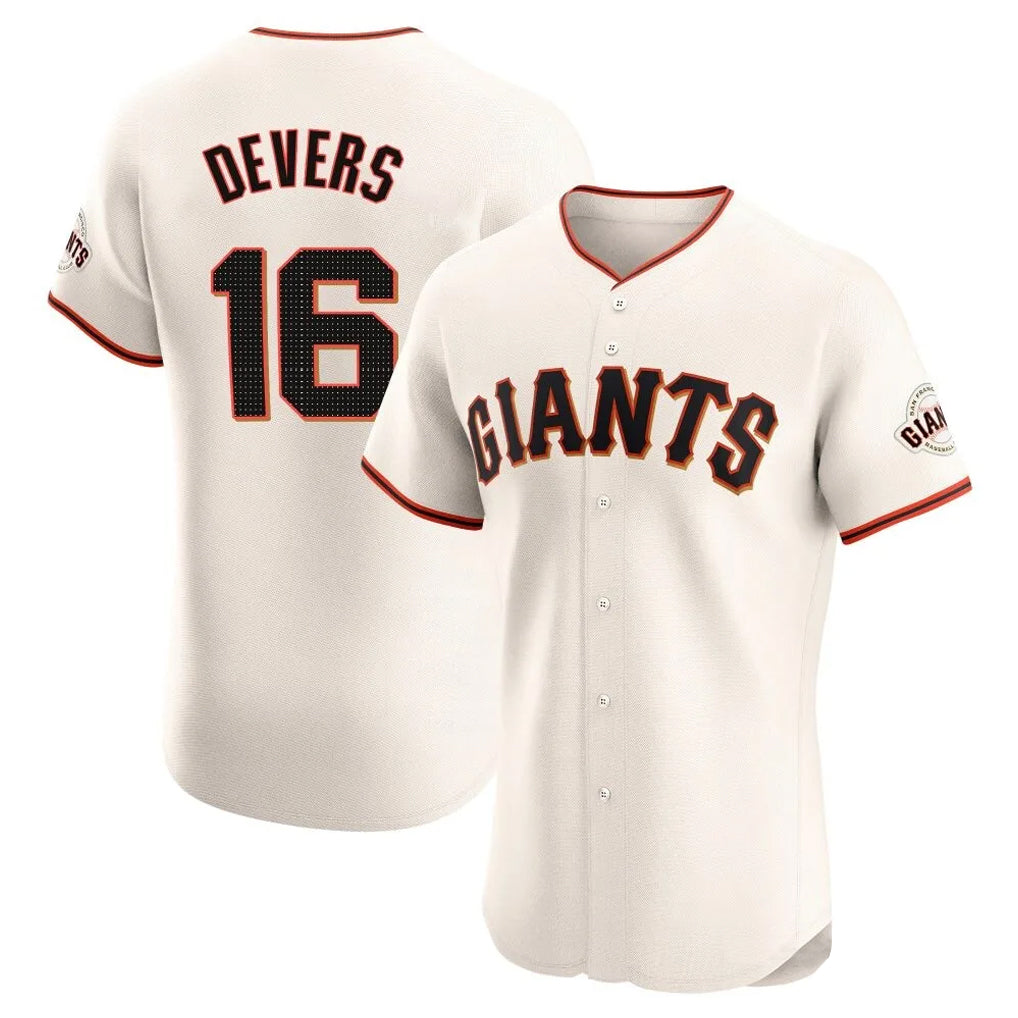 My Store SF.Giants #16 Rafael Devers Player Cream Home Limited Elite Stitched Jerseys