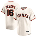 My Store SF.Giants #16 Rafael Devers Player Cream Home Limited Stitched Jerseys