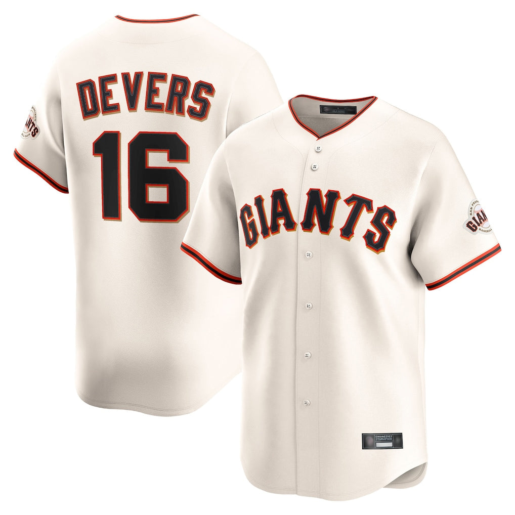 My Store SF.Giants #16 Rafael Devers Player Cream Home Limited Stitched Jerseys