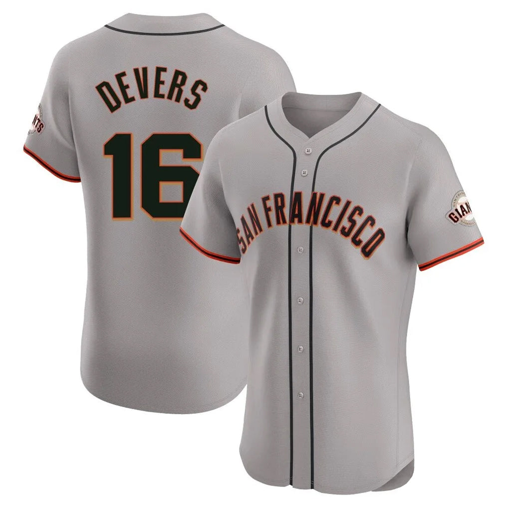 My Store SF.Giants #16 Rafael Devers Player Gray Home Limited Elite Stitched Jerseys