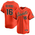 My Store SF.Giants #16 Rafael Devers Player Orange Home Limited Stitched Jerseys