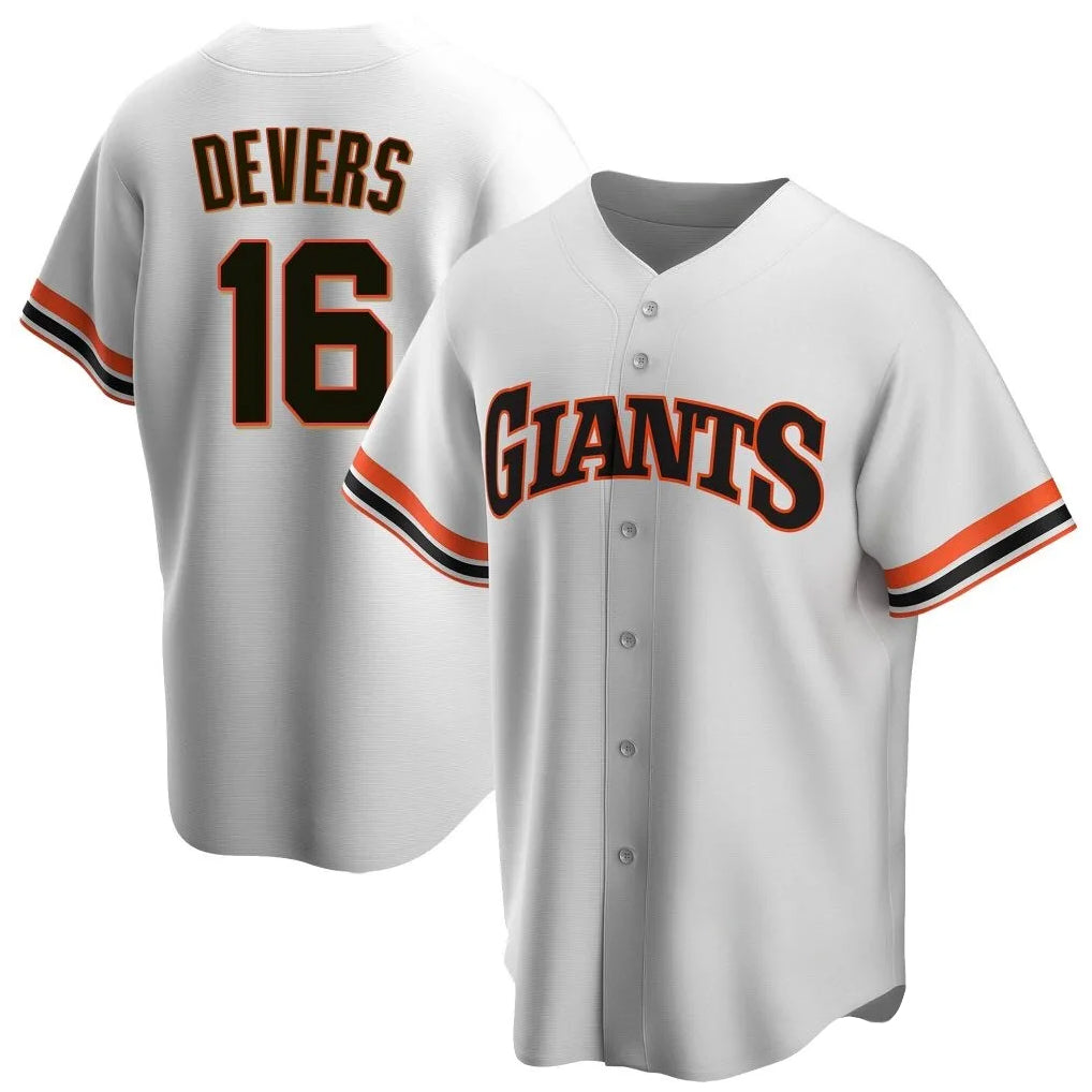 My Store SF.Giants #16 Rafael Devers Player White Throwback Cooperstown Collection Home Game Stitched Jerseys