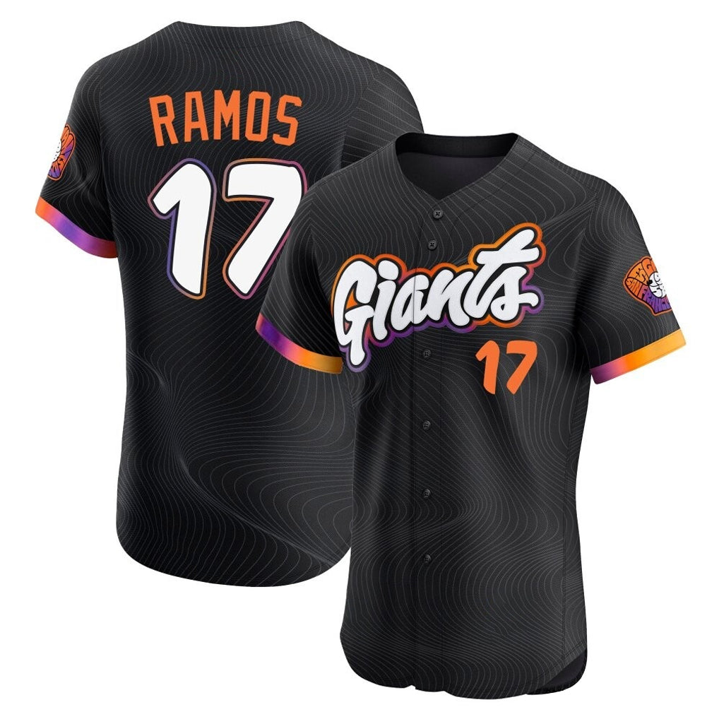 My Store SF.Giants #17 Heliot Ramos Player Black 2025 City Connect Home Limited Elite Stitched Jerseys