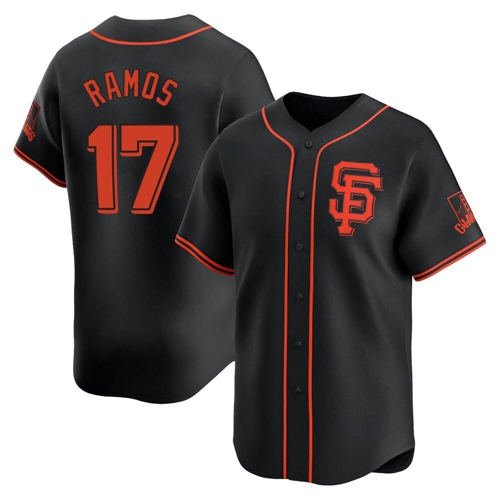 My Store SF.Giants #17 Heliot Ramos Player Black 2026 Home Limited Stitched Jerseys