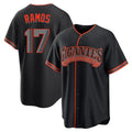My Store SF.Giants #17 Heliot Ramos Player Black Alternate Limited Stitched Jerseys