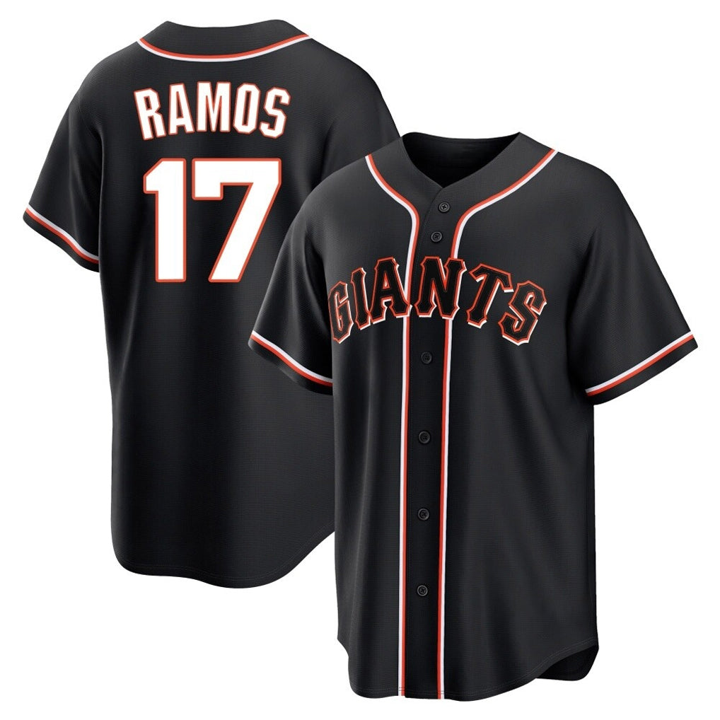 My Store SF.Giants #17 Heliot Ramos Player Black Fashion Out Home Limited Stitched Jerseys