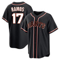 My Store SF.Giants #17 Heliot Ramos Player Black Fashion Out Home Limited Stitched Jerseys