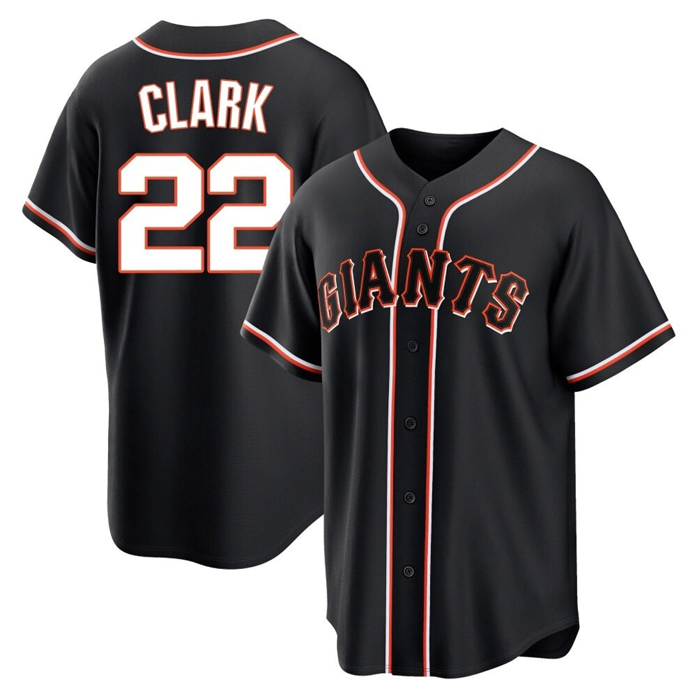 My Store SF.Giants #22 Will Clark Player Black Fashion Out Home Limited Stitched Jerseys