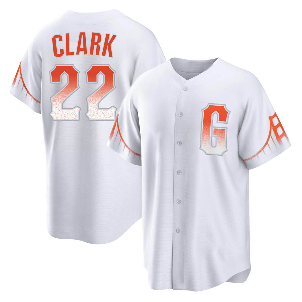 My Store SF.Giants #22 Will Clark Player White City Connect Home Game Stitched Jerseys