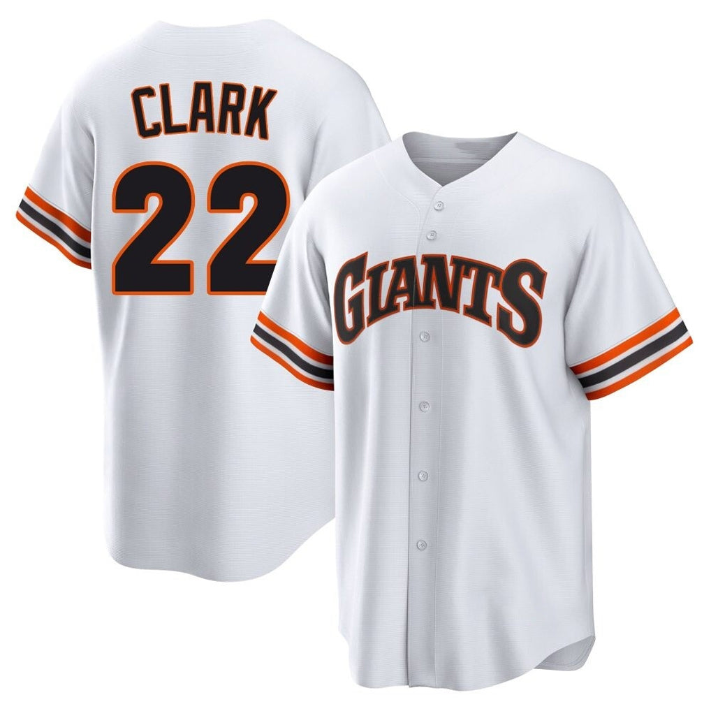 My Store SF.Giants #22 Will Clark Player White Home Game Stitched Jerseys