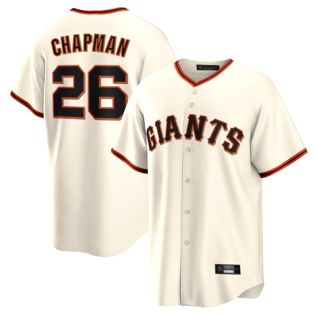 My Store SF.Giants #26 Matt Chapman Player Cream Home Game Stitched Jerseys