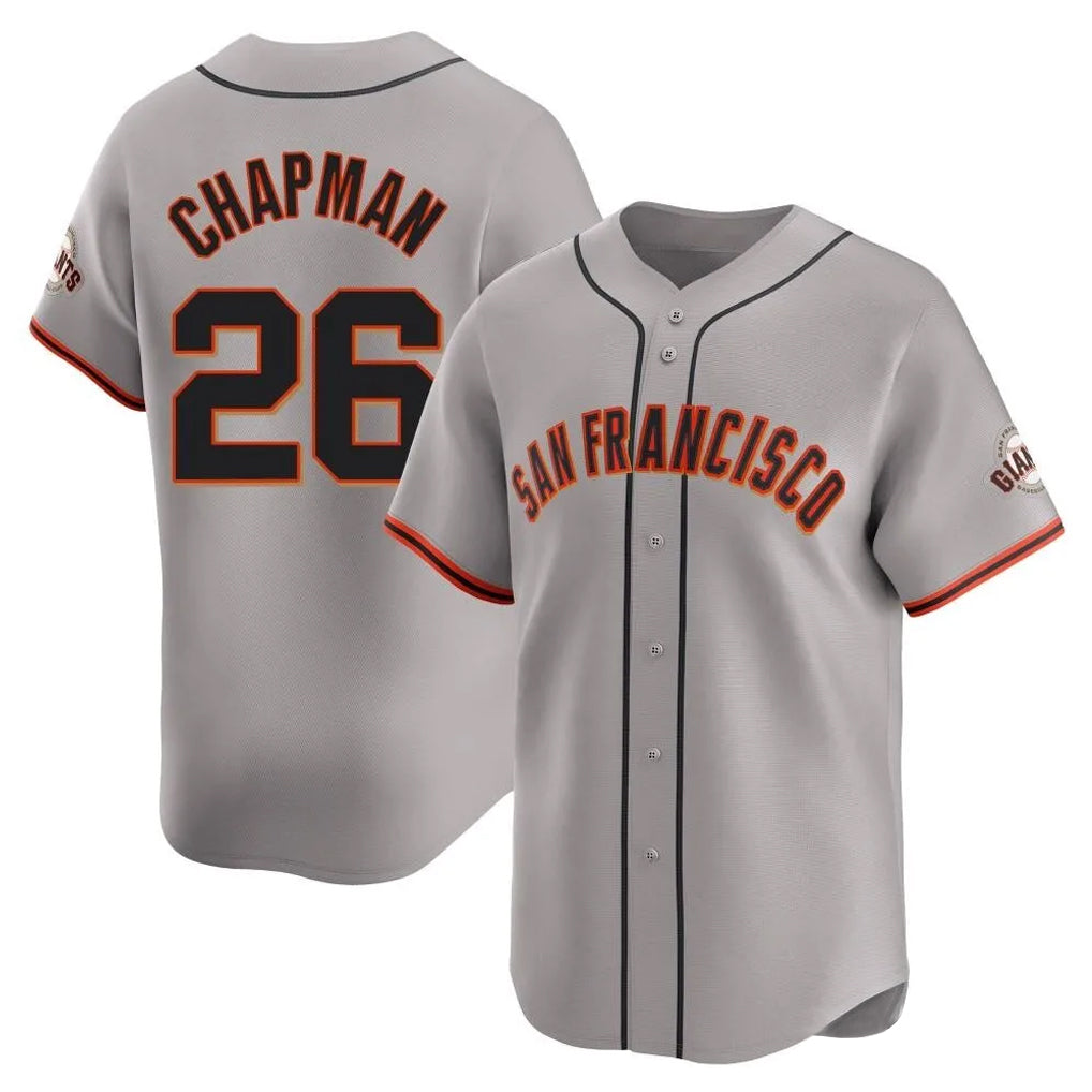 My Store SF.Giants #26 Matt Chapman Player Gray Home Limited Stitched Jerseys