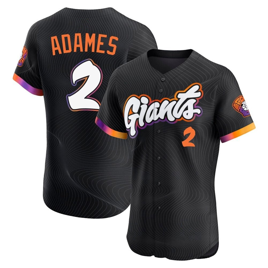 My Store SF.Giants #2 Willy Adames Player Black 2025 City Connect Home Limited Elite Stitched Jerseys