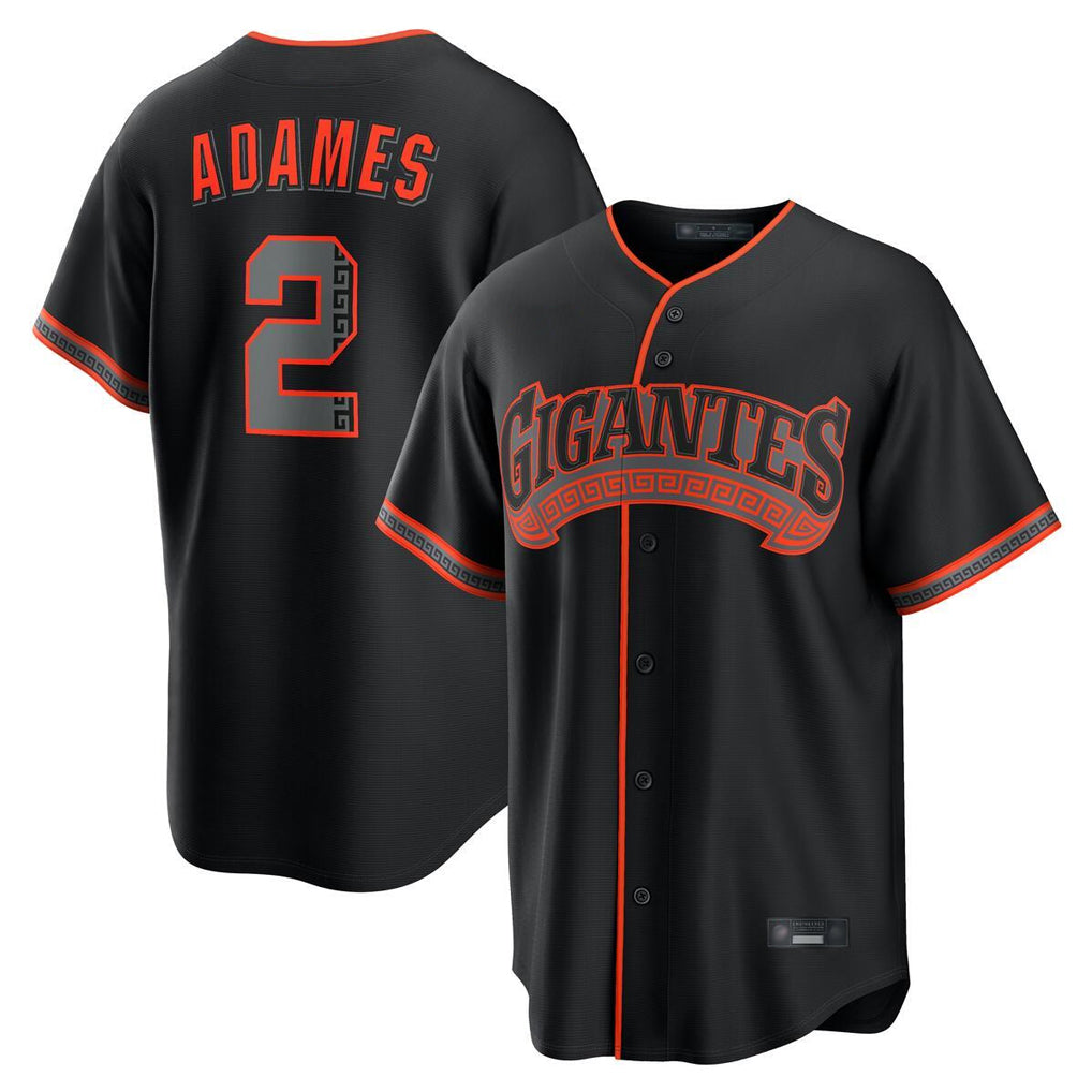 My Store SF.Giants #2 Willy Adames Player Black Alternate Limited Stitched Jerseys