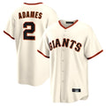 My Store SF.Giants #2 Willy Adames Player Cream Home Game Stitched Jerseys