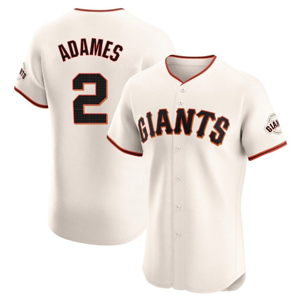 My Store SF.Giants #2 Willy Adames Player Cream Home Limited Elite Stitched Jerseys