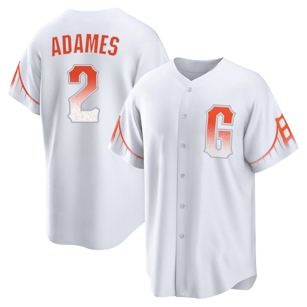 My Store SF.Giants #2 Willy Adames Player White City Connect Home Game Stitched Jerseys