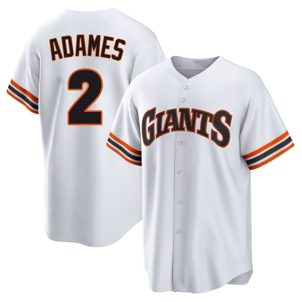 My Store SF.Giants #2 Willy Adames Player White Home Game Stitched Jerseys