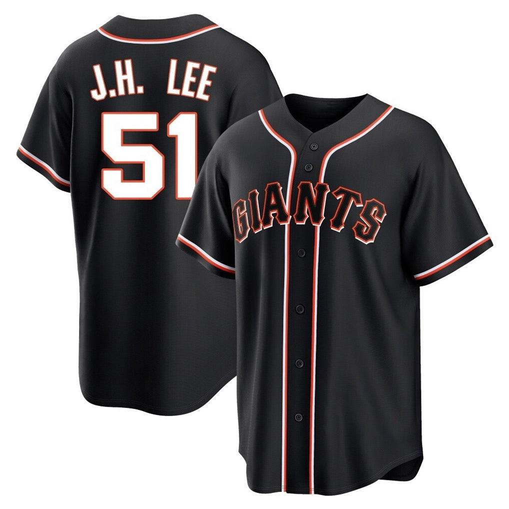 My Store SF.Giants #51 Jung Hoo Lee Player Black Fashion Out Home Limited Stitched Jerseys