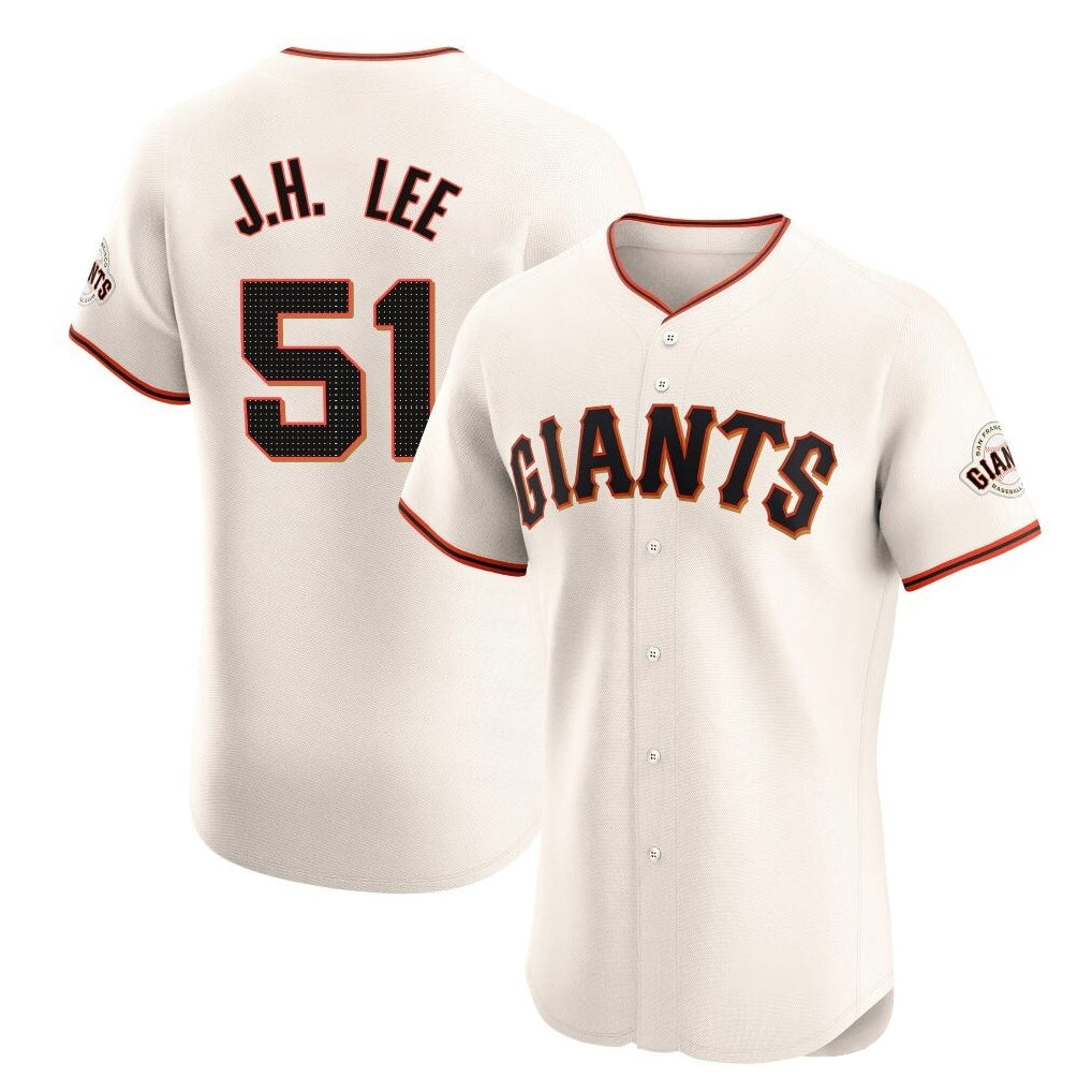 My Store SF.Giants #51 Jung Hoo Lee Player Cream Home Limited Elite Stitched Jerseys