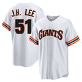 My Store SF.Giants #51 Jung Hoo Lee Player White Throwback Cooperstown Collection Home Game Stitched Jerseys