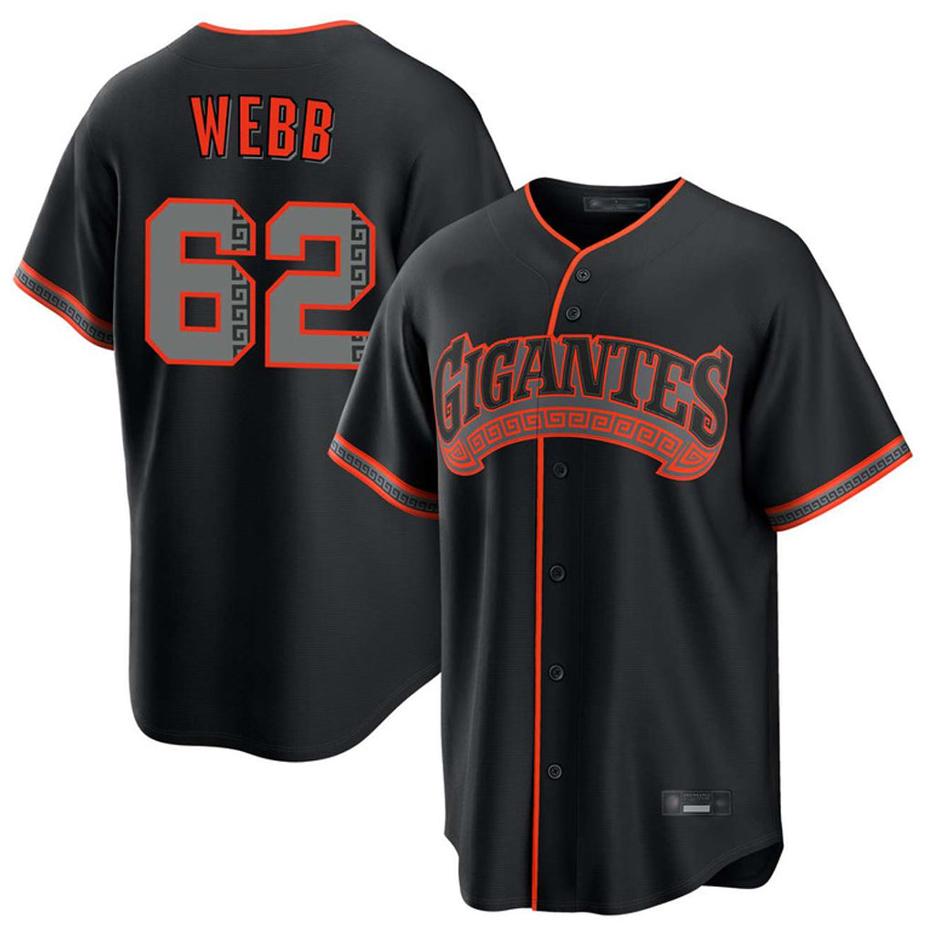 My Store SF.Giants #62 Logan Webb Player Black Alternate Limited Stitched Jerseys