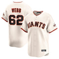 My Store SF.Giants #62 Logan Webb Player Cream Home Limited Stitched Jerseys