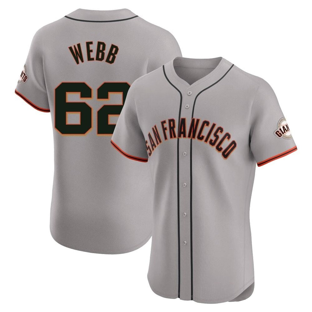 My Store SF.Giants #62 Logan Webb Player Gray Home Limited Elite Stitched Jerseys