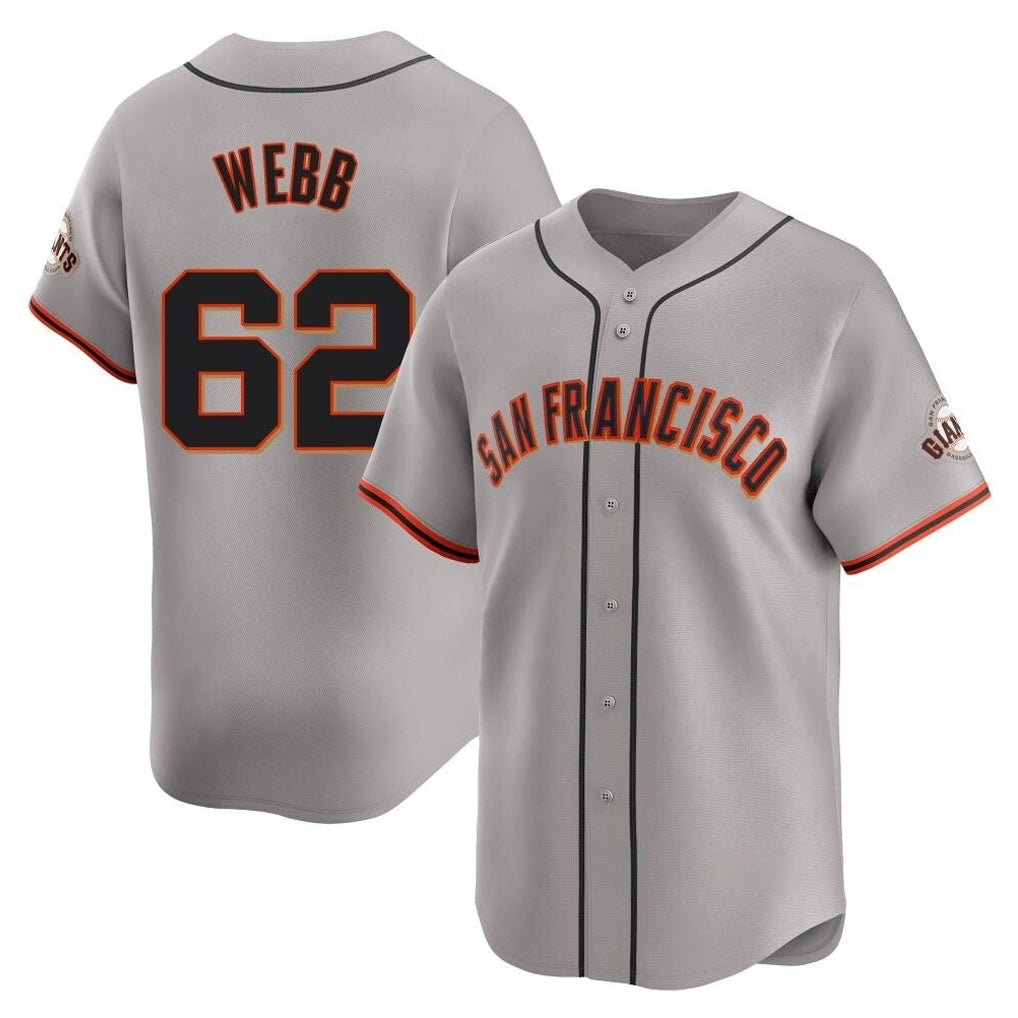 My Store SF.Giants #62 Logan Webb Player Gray Home Limited Stitched Jerseys