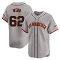 My Store SF.Giants #62 Logan Webb Player Gray Home Limited Stitched Jerseys