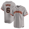 My Store SF.Giants #6 Daniel Susac Player Gray Home Limited Stitched Jerseys