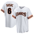 My Store SF.Giants #6 Daniel Susac Player White Home Game Stitched Jerseys