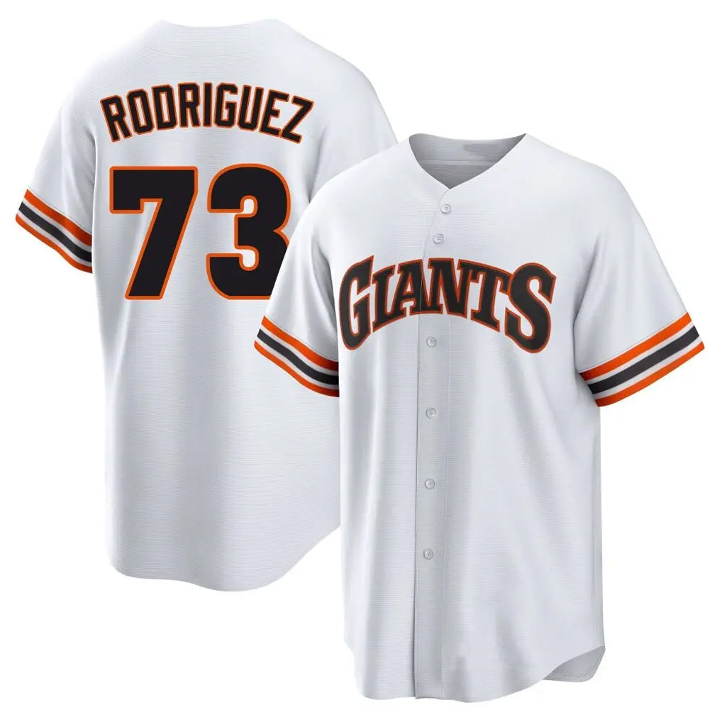 My Store SF.Giants #73 Randy Rodriguez Player White Home Game Stitched Jerseys