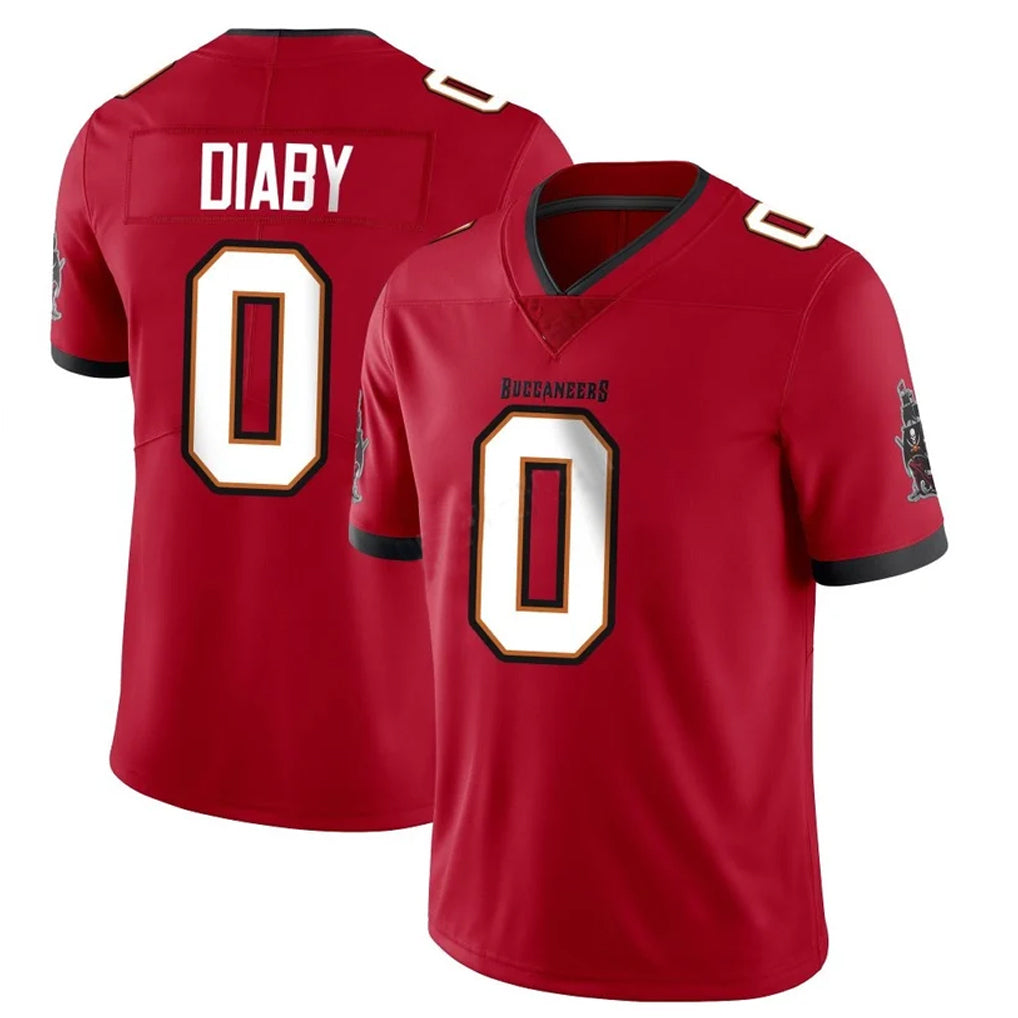 My Store TB.Buccaneers #0 Yaya Diaby Player Red Limited Vapor F.U.S.E. Home Game Stitched Jerseys