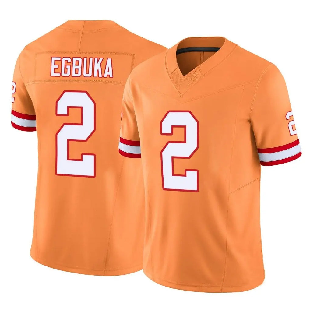 My Store TB.Buccaneers #2 Emeka Egbuka Player Orange Vapor F.U.S.E. Limited Football Jerseys