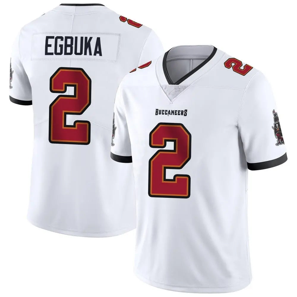 My Store TB.Buccaneers #2 Emeka Egbuka Player White Vapor Limited Game Football Jerseys