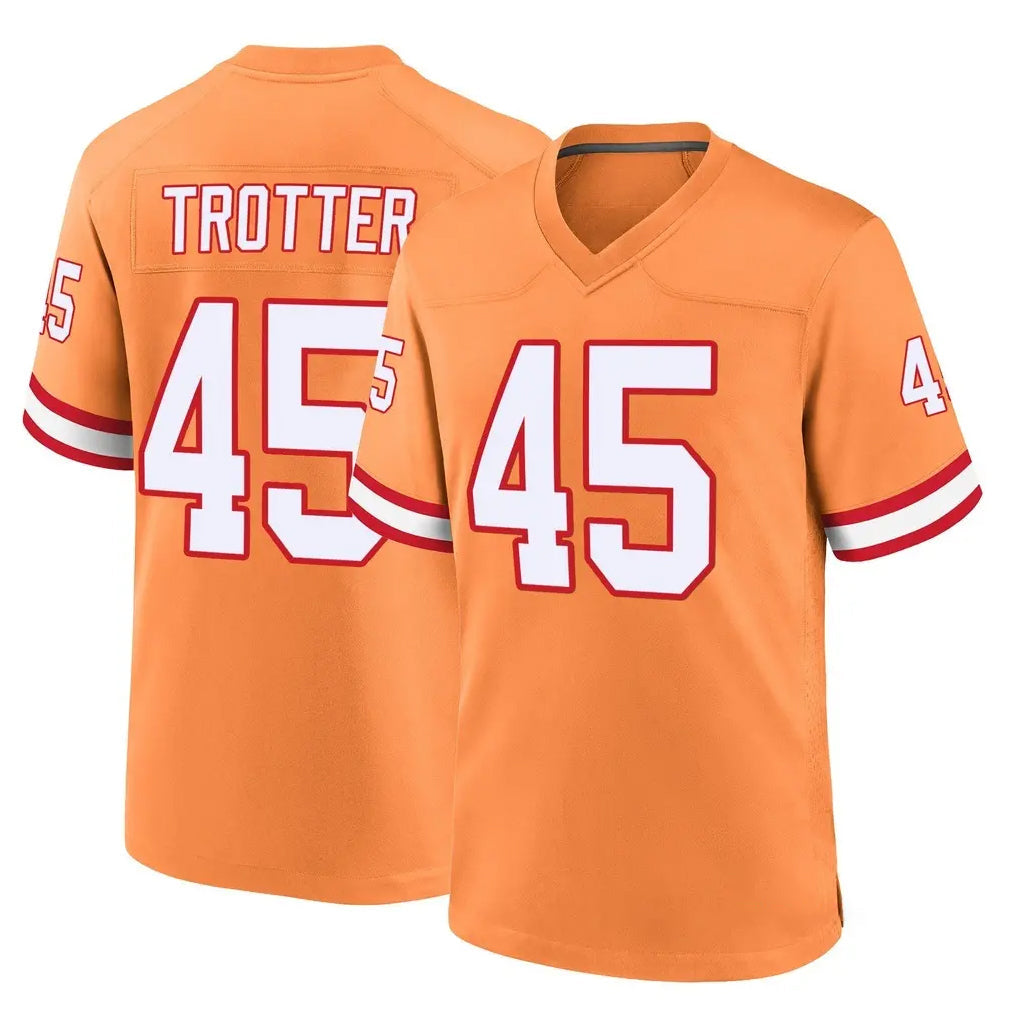 My Store TB.Buccaneers #45 Josiah Trotte Player Orange Throwback Home Game Stitched Jerseys