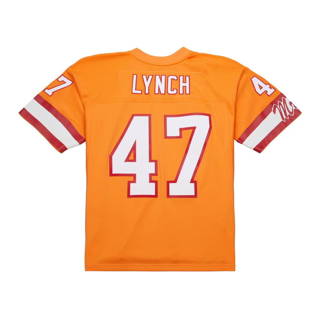 My Store TB.Buccaneers #47 John Lynch Mitchell & Ness Orange 1993 Legacy Replica Puhic Stitched Jerseys