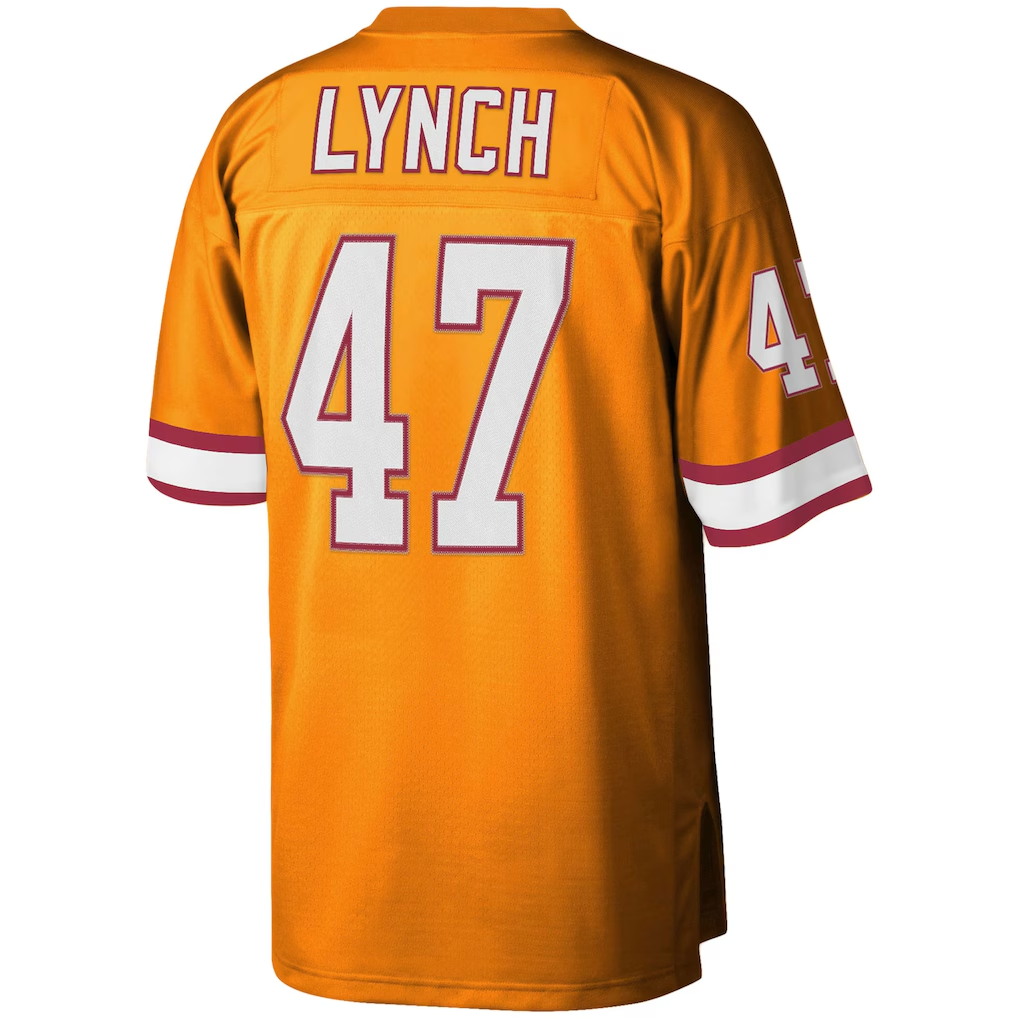 My Store TB.Buccaneers #47 John Lynch Mitchell & Ness Orange Big & Tall 1995 Legacy Retired Player Stitched Jerseys