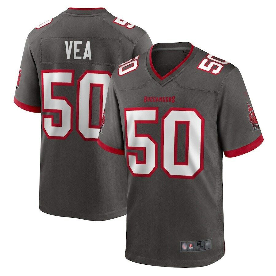 My Store TB.Buccaneers #50 Vita Vea Pewter Game Football Jerseys